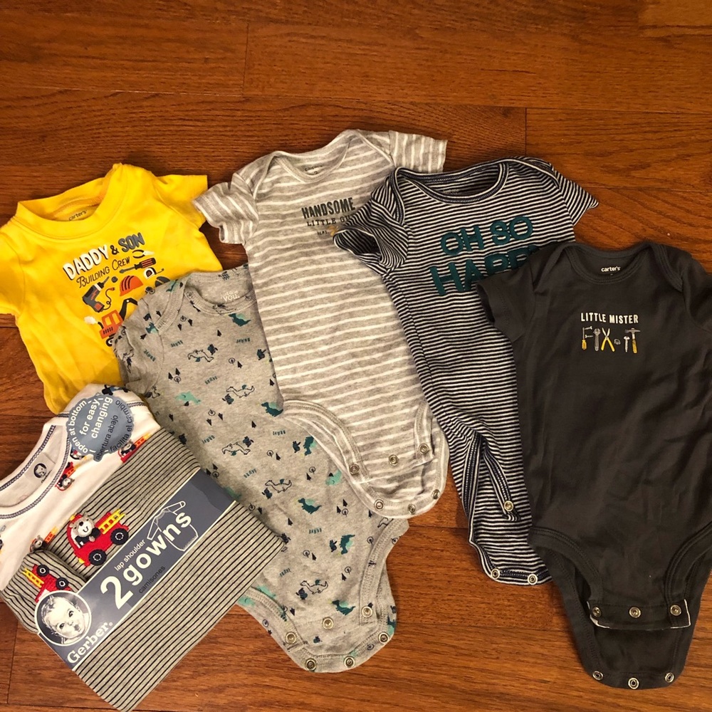 Brand New Gerber and Carter’s Onesies